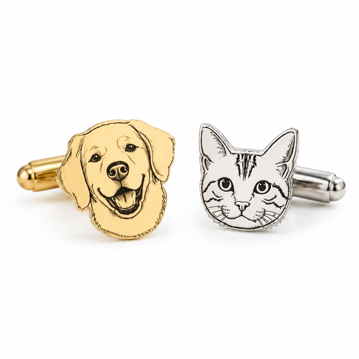 Custom Pet Portrait Cufflinks