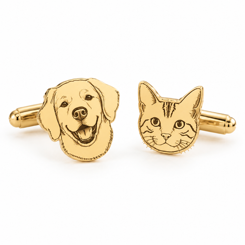 Custom Pet Portrait Cufflinks