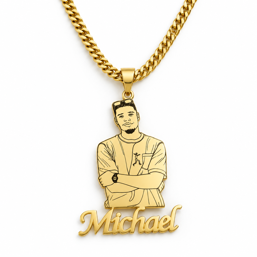 Personalized Owner & Pet Portrait Necklace