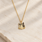 Custom Pet Portrait Necklace - Laser Deep-Engraved Titanium Steel Memorial Jewelry